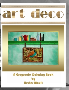 Paperback Art Deco: A Greyscale Coloring Book