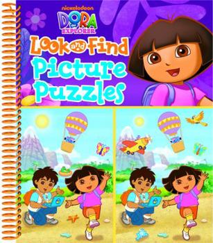Spiral-bound Dora the Explorer Look and Find Picture Puzzles Book