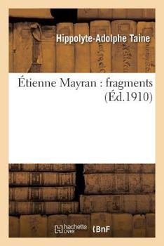 Paperback Étienne Mayran: Fragments [French] Book