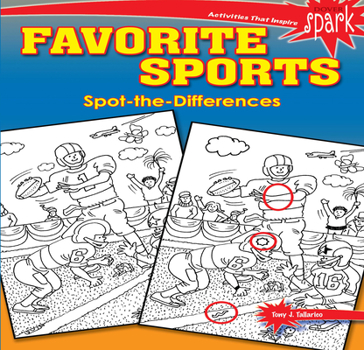 Paperback Spark Favorite Sports Spot-The-Differences Book