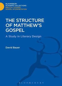 Hardcover The Structure of Matthew's Gospel: A Study in Literary Design Book