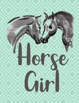 Paperback Horse Girl Notebook - Graph Paper, 5x5 Grid Book