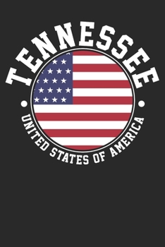 Paperback Notebook: Tennessee Dot Grid 6x9 120 Pages Book