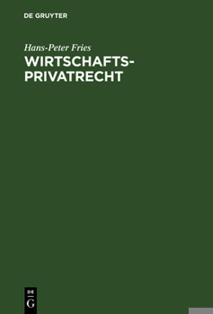 Hardcover Wirtschaftsprivatrecht [German] Book