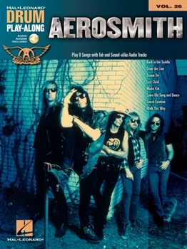 Paperback Aerosmith Drum Play-Along Volume 26 Book/Online Audio [With CD (Audio)] Book