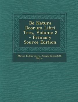 Paperback de Natura Deorum Libri Tres, Volume 2 - Primary Source Edition [Latin] Book