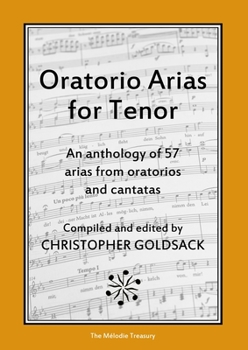 Paperback Oratorio Arias for Tenor: 57 arias for tenor voice from oratorios and cantatas Book