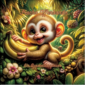 Paperback Freche Affenbande: Ein Ausmalabenteuer [German] Book