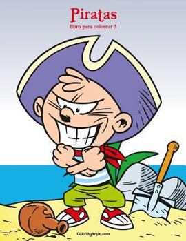 Paperback Piratas libro para colorear 3 [Spanish] Book
