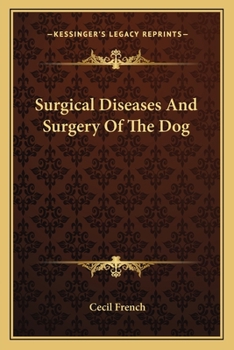 Paperback Surgical Diseases And Surgery Of The Dog Book