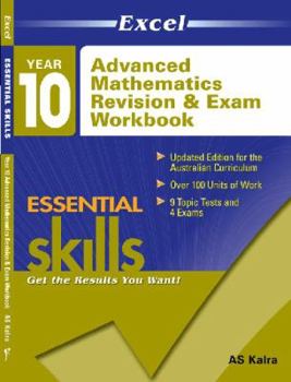 Paperback Excel Adv Maths Rev and Exam Yr 10 Book