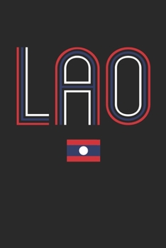 Paperback Vintage Laos Notebook - Laos Diary - Retro Laotian Flag Journal - Laos Gifts: Medium College-Ruled Journey Diary, 110 page, Lined, 6x9 (15.2 x 22.9 cm Book