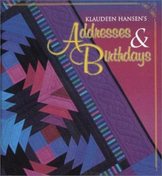 Hardcover Klaudeen Hansen's Addresses and Birthdays Book
