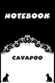 Cavapoo Notebook : Black and White notebook , Decorative Journal for Cavapoo Lover: Notebook /Journal Gift,Black and White,100 pages, 6x9, Soft cover, Mate Finish