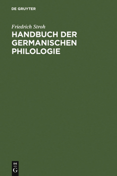 Hardcover Handbuch Der Germanischen Philolgie [German] Book