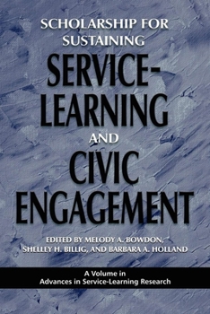 Paperback Scholarship for Sustaining Service-Learning and Civic Engagement Book