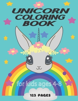 Paperback unicorn coloring book: for kids ages 4-8 Book