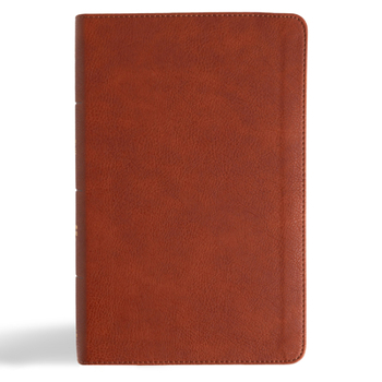 CSB Single-Column Personal Size Reference Bible, Burnt Sienna LeatherTouch, Black Letter, Presentation Page, Cross-References, Footnotes, Full-Color Maps, Easy-to-Read Bible Serif Type
