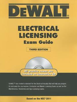 Paperback Dewalt Electrical Licensing Exam Guide [With CDROM] Book