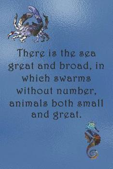 Paperback There is the sea great and broad, in which swarms without number, animals both small and great.: Dot Grid Paper Book