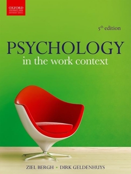 Paperback Psychology in the Work Context Book