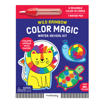 Paperback Clr Mag Wat Reveal Rainbow Animals Book
