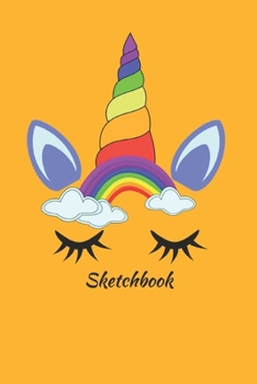 Sketch book: Cute Unicorn Kawaii Sketchbook for Girls Blank Paper for Drawing, Doodling or Learning to Draw, Sketch Books For Kids [120 pages | dotted paper | 6 x 9 inch | Soft Cover]