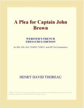 A Plea For Captain John Brown