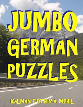 Paperback Jumbo German Puzzles: 101 Large Print German Word Search Puzzles [German] Book