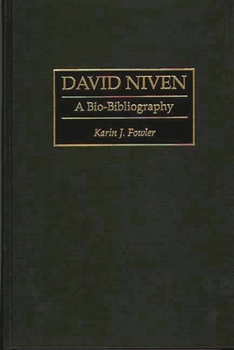 Hardcover David Niven: A Bio-Bibliography Book