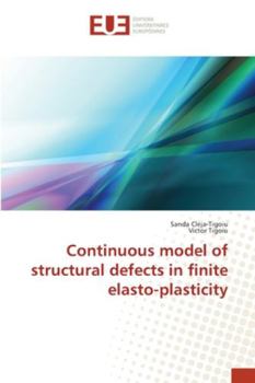 Paperback Continuous model of structural defects in finite elasto-plasticity Book