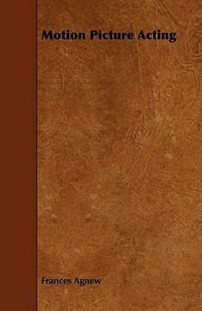 Paperback Motion Picture Acting Book