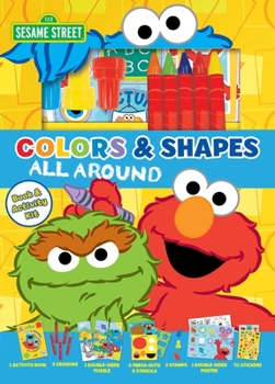 Paperback (Ltd Only) Sesame Street: Colors and Shapes All Around Book