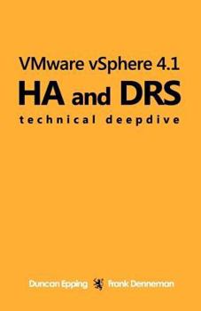 Paperback Vmware Vsphere 4.1 Ha and Drs Technical Deepdive Book