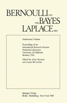 Paperback Bernoulli 1713 Bayes 1763 Laplace 1813: Anniversary Volume Book