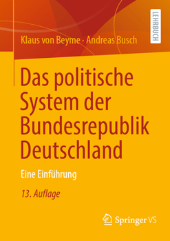 Paperback Das Politische System Der Bundesrepublik Deutschland: Eine Einführung [German] Book