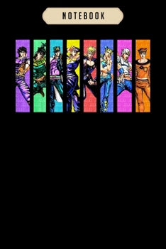 Notebook: Jojosss arts bizarress classics adventuress  Notebook|6x9(100 pages)Blank Lined Journal For kids, ramen, anime, manga lovers, student, ... girls, boys, men, birthday gifts|Anime gifts