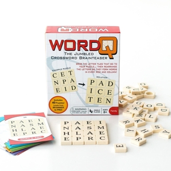 Toy Continuum Games Word Q – Jumbled Crossword Puzzle Game with 40 Challenges – Brain Teaser Word Game for Kids & Adults, Solo Play, Educational Gift, Ages 8+ Book