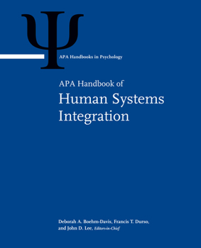 Hardcover APA Handbook of Human Systems Integration Book