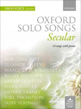 Sheet music Oxford Solo Songs: Secular: 14 songs with piano Book