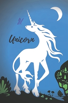 Paperback Unicorn: Black Magic, Occult, Wicca, Spiritual, Notebook, Journal, Diary (110 Pages, Lined, 6 x 9) Book