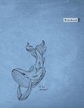 Notebook: Bimumonji's Whale Lined Notebook - Large (8.5 x 11 inches) - 110 Pages (notebooks and journals 8.5 x 11, notebooks college ruled, notebooks ... journals to write in) (Whale Notebooks)