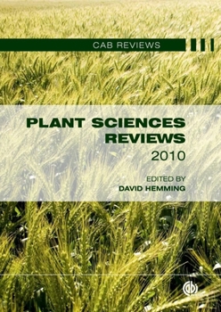 Hardcover Plant Sciences Reviews 2010 Book