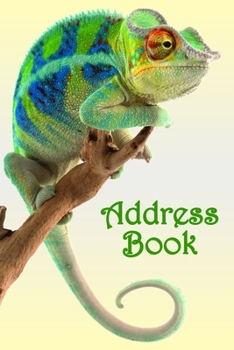 Paperback Address Book: Chameleon - Bespoke, personalised address book. Contact us if you would like your own image, name or other text on a b Book