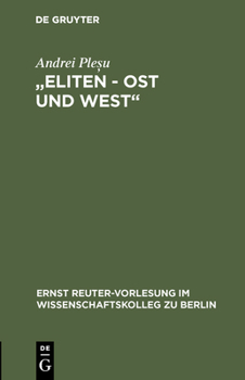 Hardcover "Eliten - Ost und West" [German] Book