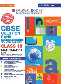 Oswaal CBSE Class 10 Mathematics Basic Question Bank 2023-24 Book