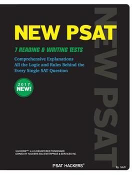 Paperback Hackers New Psat 7 Reading & Writing Tests: With Comprehensive Explanations Book
