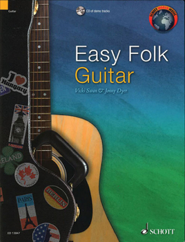 Paperback Easy Folk Guitar: 29 Traditional Pieces Book