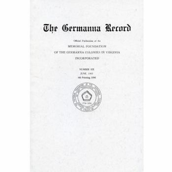 Paperback The Second Germanna Colony of 1717 Book