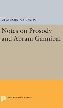 Hardcover Notes on Prosody and Abram Gannibal Book